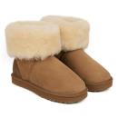 Ladies Cornwall Sheepskin Boots Chestnut Extra Image 4 Preview